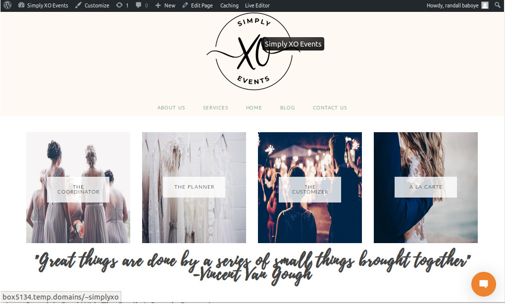 portfolio image of website